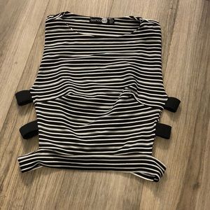 Boohoo Black & White Crop Top!